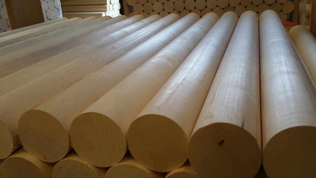 Wood Bat Billets Wooden Dowels and Blank Baseball Bats